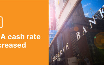 RBA cash rate for October raised to 2.60%