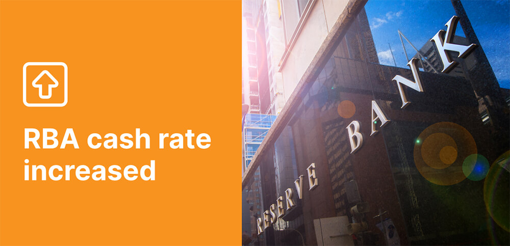 RBA cash rate for October raised to 2.60%